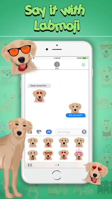Capturas de pantalla de LabMoji - Labrador Emojis