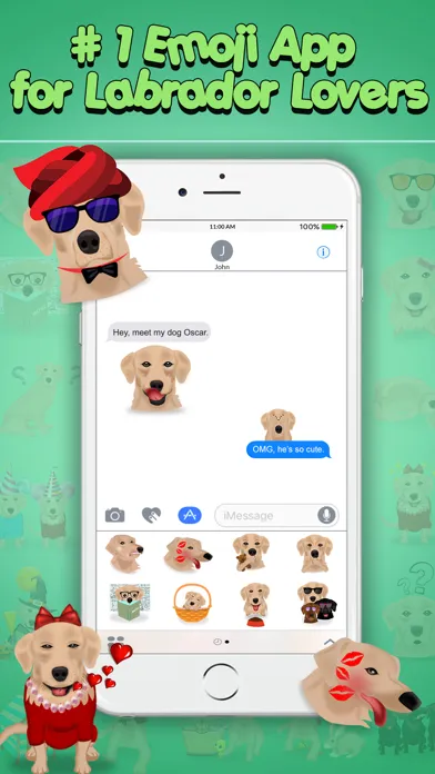 Capturas de pantalla de LabMoji - Labrador Emojis