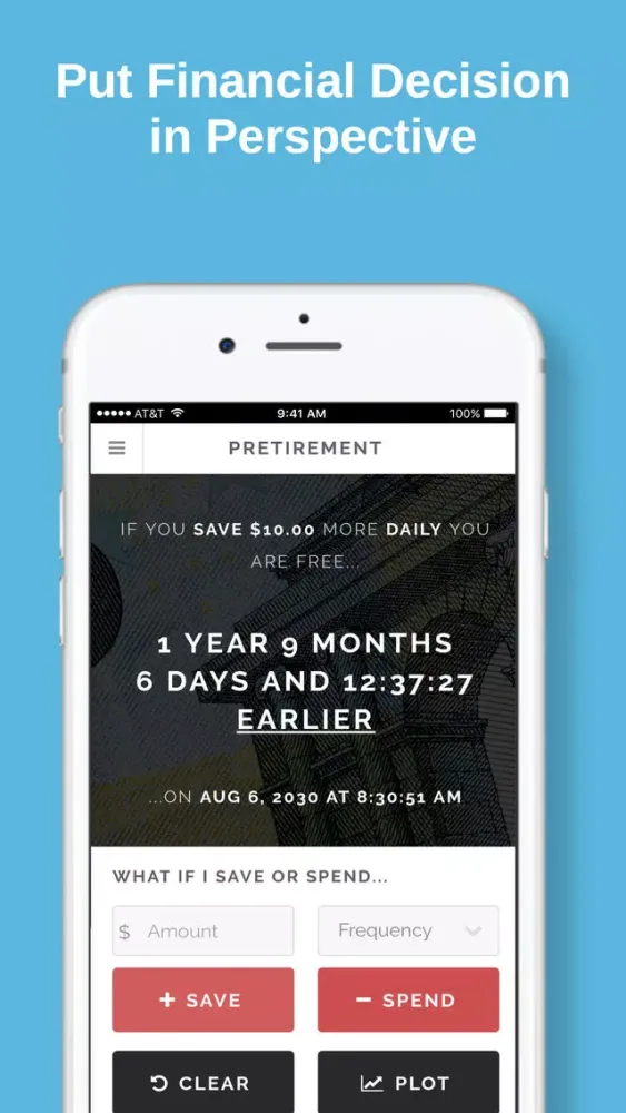 Zrzuty ekranu Pretirement: Financial Freedom