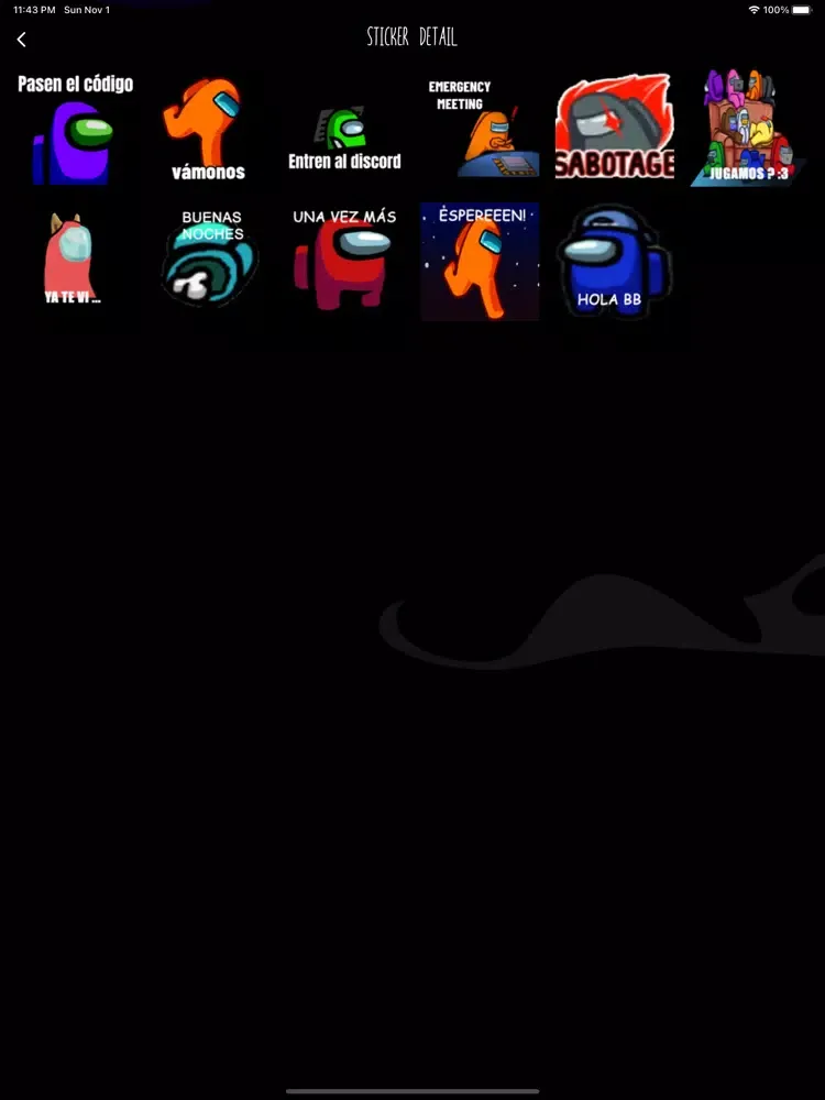 Capturas de tela do Among Us Maker Skin iPad 