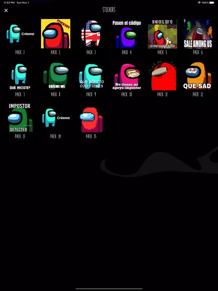 Capturas de tela do Among Us Maker Skin iPad 