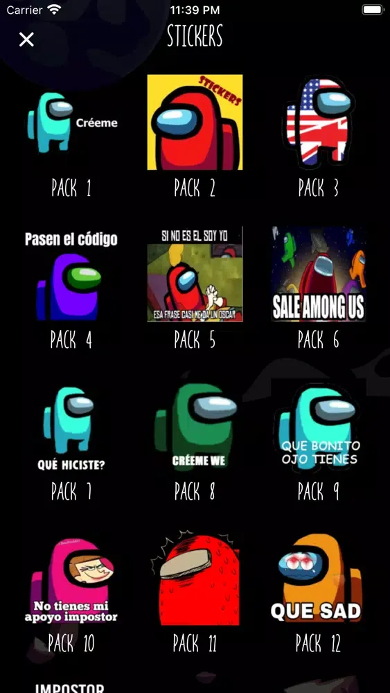 Capturas de tela do Among Us Maker Skin