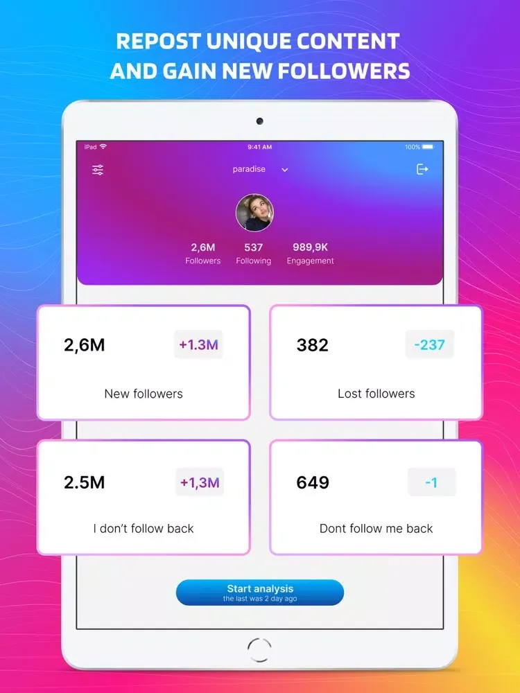 Repost Story for Instagram iPad  स्क्रीनशॉट