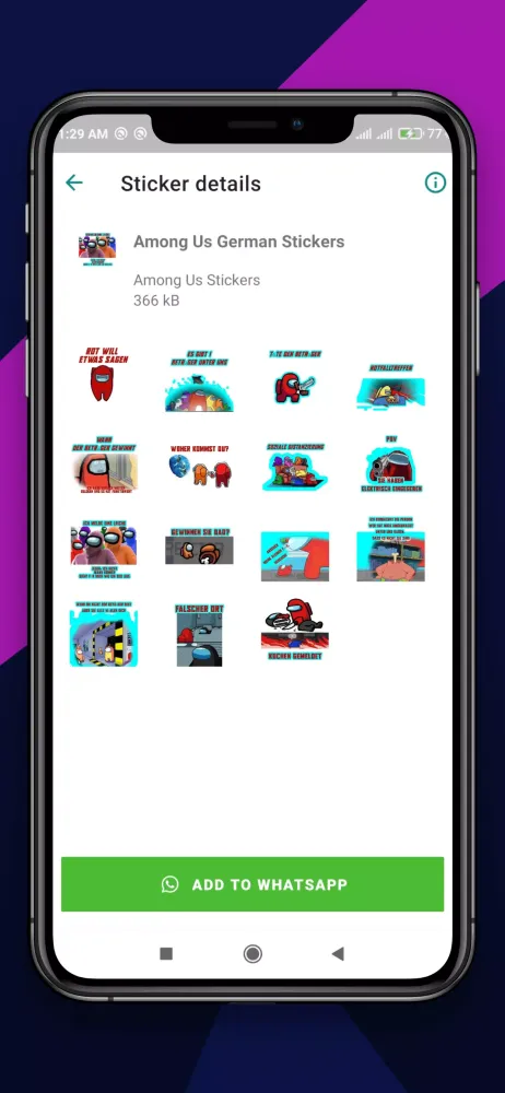 Among-Us Meme Stickers - WASti Screenshots