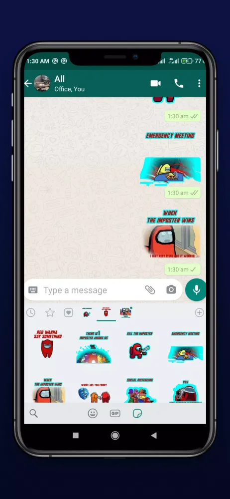 Among-Us Meme Stickers - WASti Screenshots