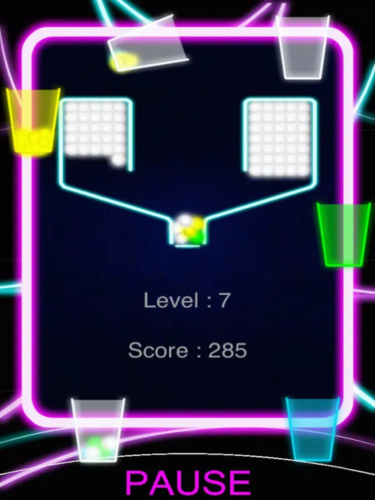 Скриншоты 100 Neon Balls - Free Color Drop Physics Game iPad 