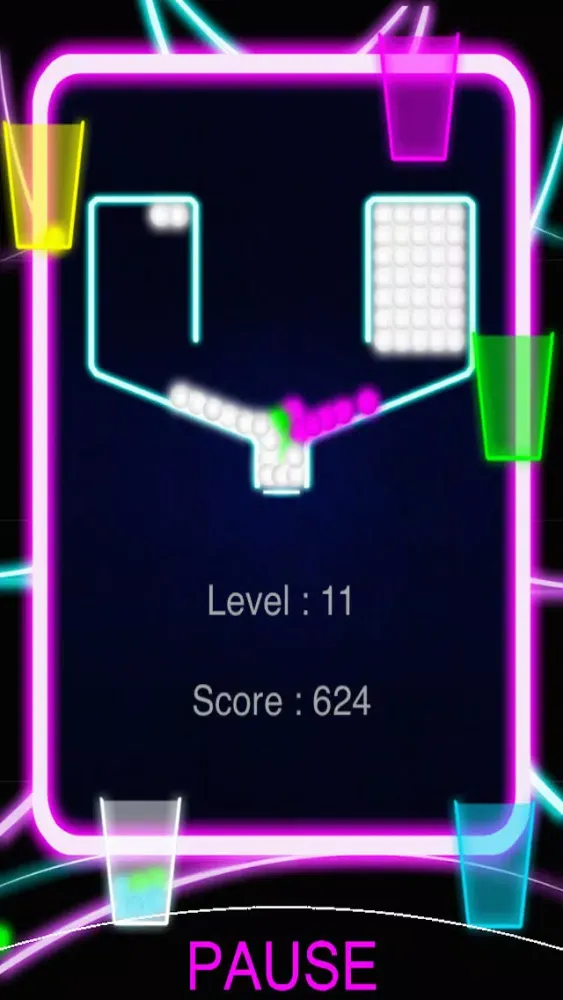 Скриншоты 100 Neon Balls - Free Color Drop Physics Game
