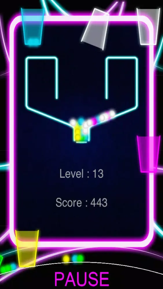 Скриншоты 100 Neon Balls - Free Color Drop Physics Game