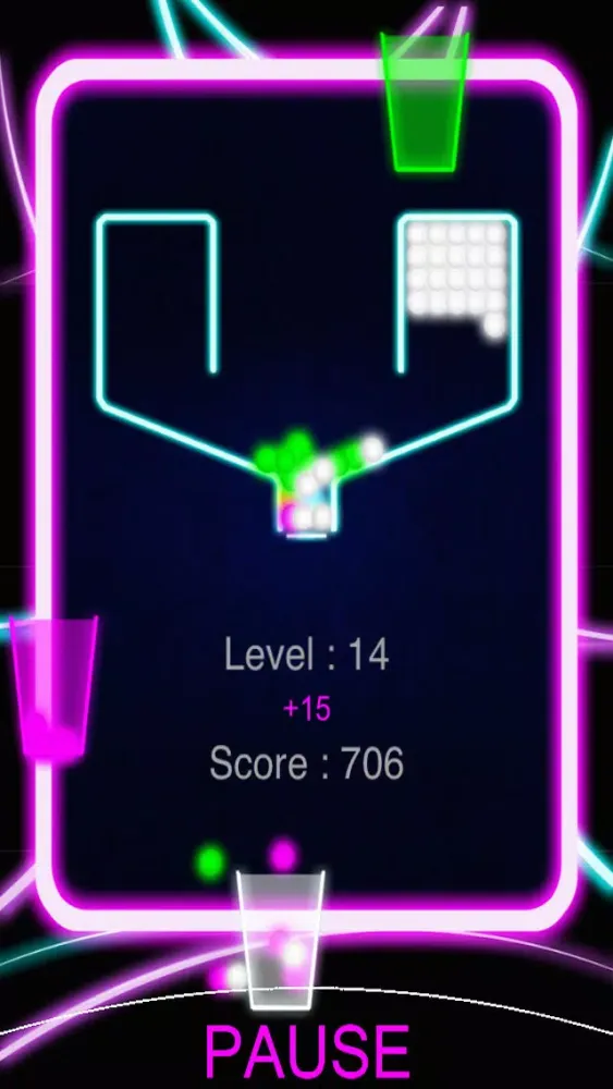 Скриншоты 100 Neon Balls - Free Color Drop Physics Game