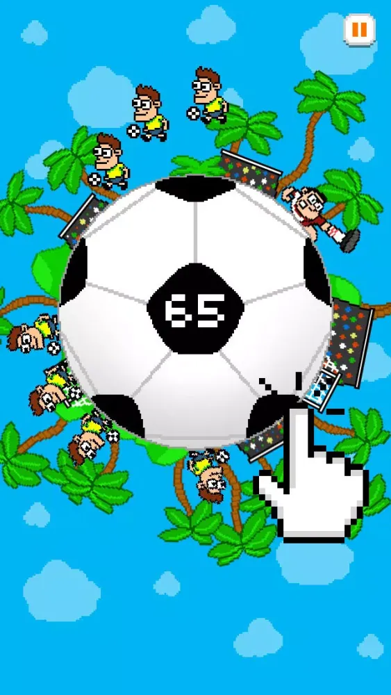 Capturas de tela do A Brazil Mundial Championship Soccer Football Jumpy Ball 2014 : Road to Rio-Win the Finals!