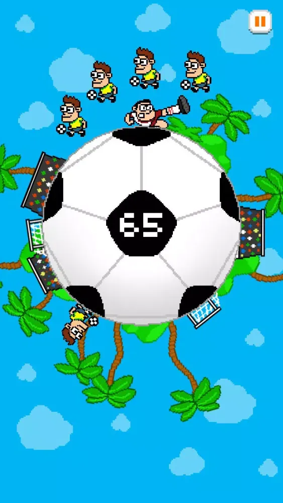 Capturas de tela do A Brazil Mundial Championship Soccer Football Jumpy Ball 2014 : Road to Rio-Win the Finals!