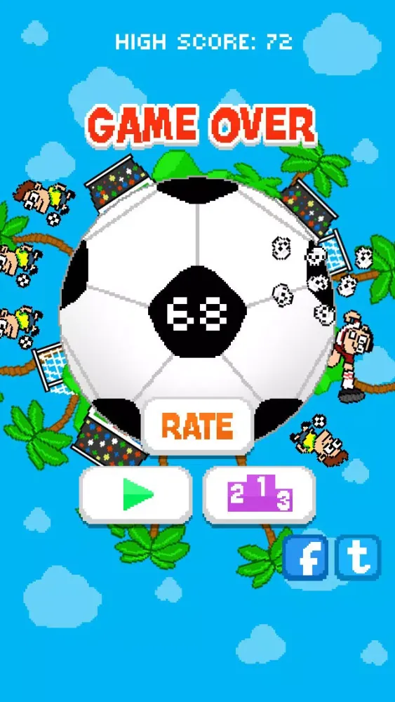 Capturas de tela do A Brazil Mundial Championship Soccer Football Jumpy Ball 2014 : Road to Rio-Win the Finals!