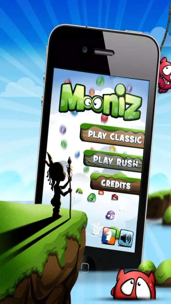 Capturas de tela do Mooniz Pro - Tapping and Matching Little Moon Monsters With Friends