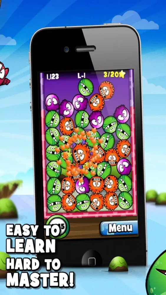 Capturas de tela do Mooniz Pro - Tapping and Matching Little Moon Monsters With Friends