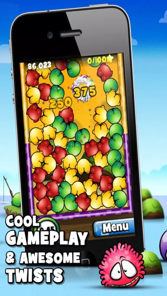 Capturas de tela do Mooniz Pro - Tapping and Matching Little Moon Monsters With Friends