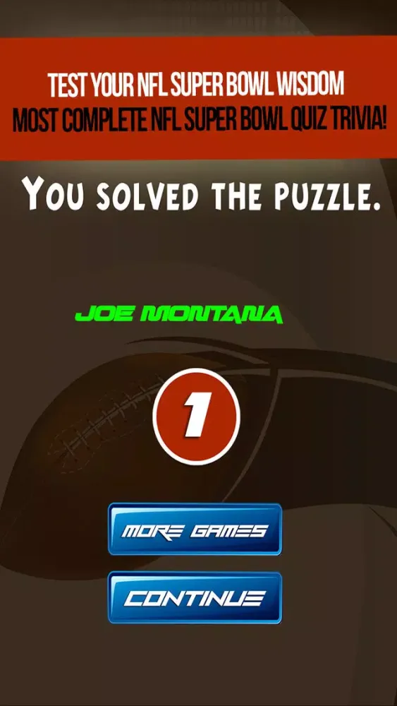 Capturas de tela do A Supreme Football Ultimate Quiz: Superbowl Fans Trivia Edition