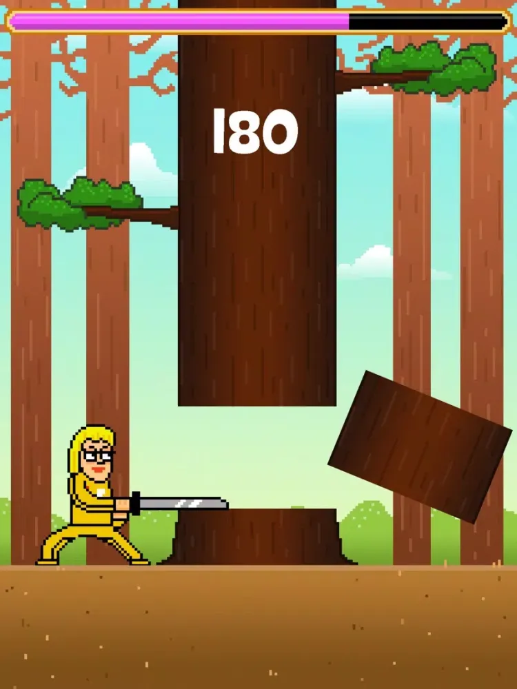 Zrzuty ekranu Samurai Timber Chop - Slice and Cut the Tree, Avoid the Falling Branches iPad 