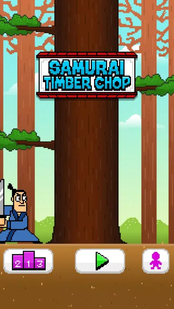 Zrzuty ekranu Samurai Timber Chop - Slice and Cut the Tree, Avoid the Falling Branches