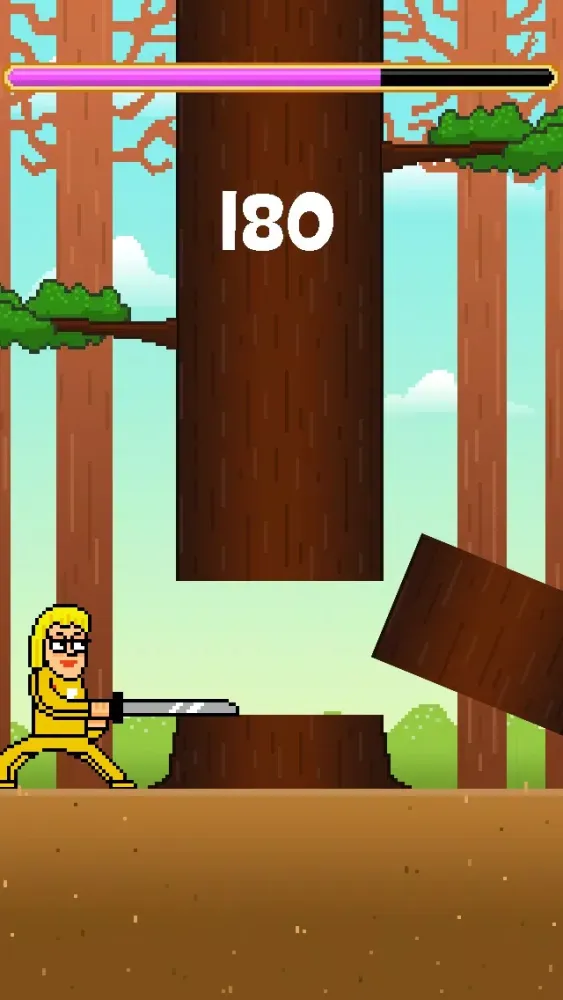 Zrzuty ekranu Samurai Timber Chop - Slice and Cut the Tree, Avoid the Falling Branches