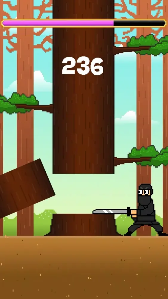 Zrzuty ekranu Samurai Timber Chop - Slice and Cut the Tree, Avoid the Falling Branches