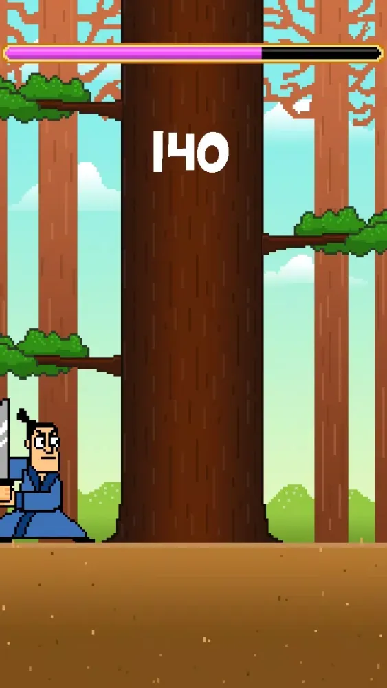 Zrzuty ekranu Samurai Timber Chop - Slice and Cut the Tree, Avoid the Falling Branches