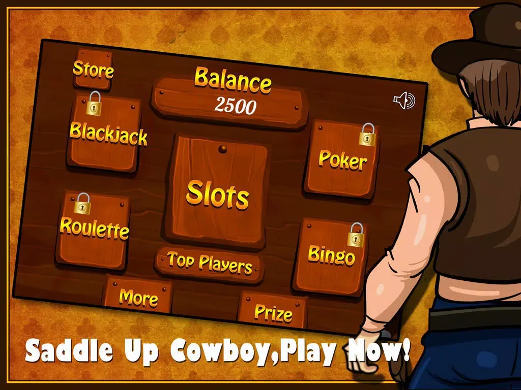 Ảnh chụp màn hình của Awesome Wild West Mega Slots Casino - PLUS Mini Games - Poker, Blackjack, Bingo, Roulette iPad 