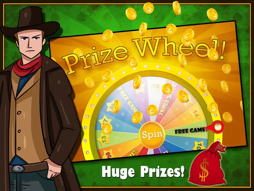 Ảnh chụp màn hình của Awesome Wild West Mega Slots Casino - PLUS Mini Games - Poker, Blackjack, Bingo, Roulette iPad 