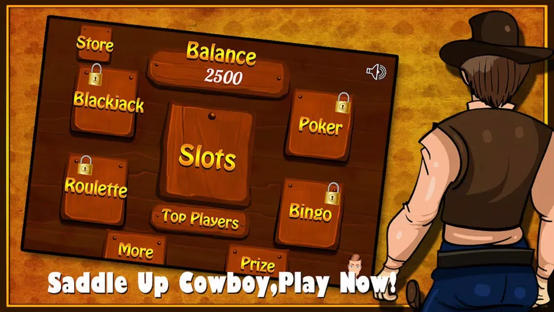 Ảnh chụp màn hình của Awesome Wild West Mega Slots Casino - PLUS Mini Games - Poker, Blackjack, Bingo, Roulette