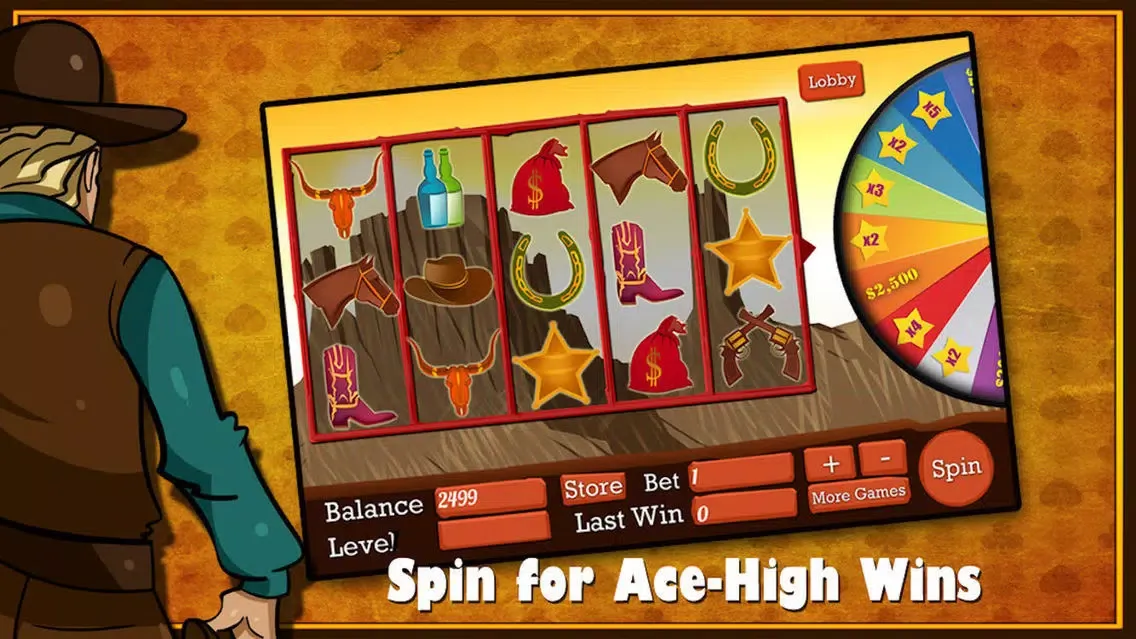 Ảnh chụp màn hình của Awesome Wild West Mega Slots Casino - PLUS Mini Games - Poker, Blackjack, Bingo, Roulette