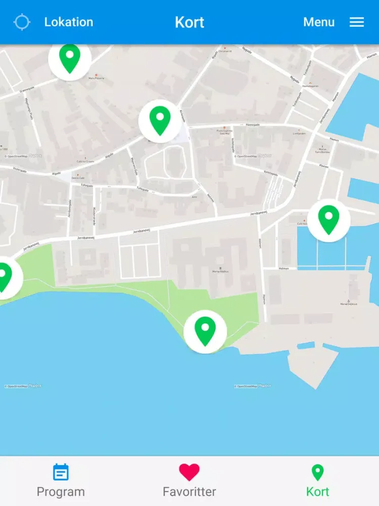 Screenshot di Kulturmødet Mors iPad 