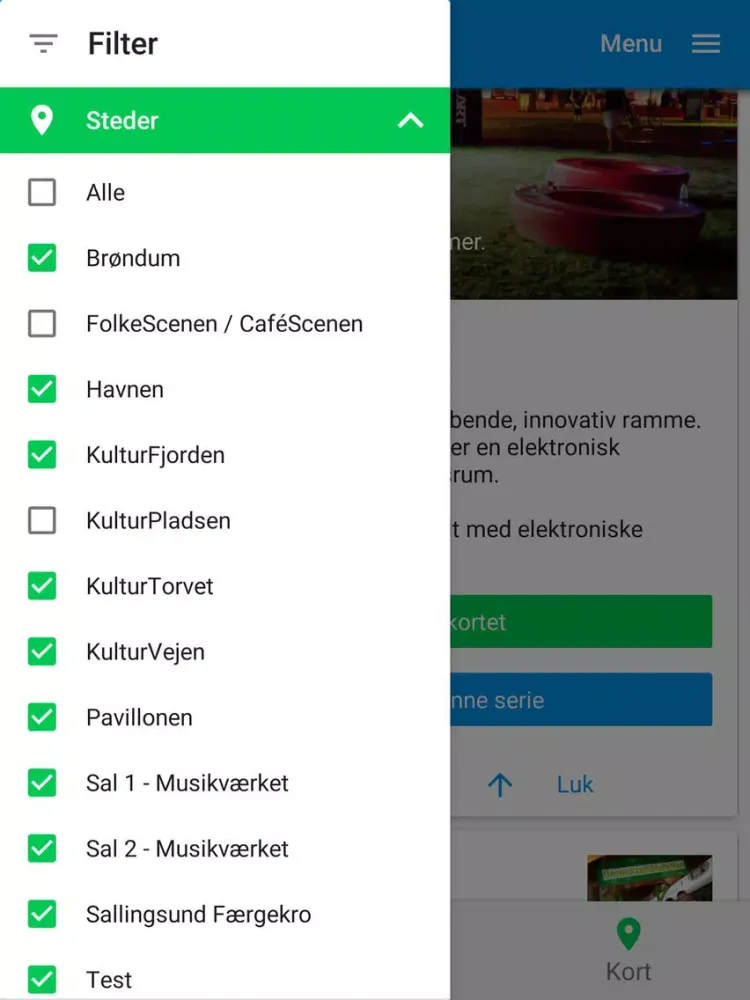 Screenshot di Kulturmødet Mors iPad 