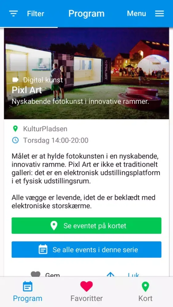 Screenshot di Kulturmødet Mors
