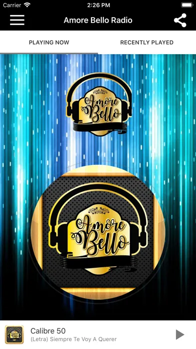 Amore Bello Radio Screenshots