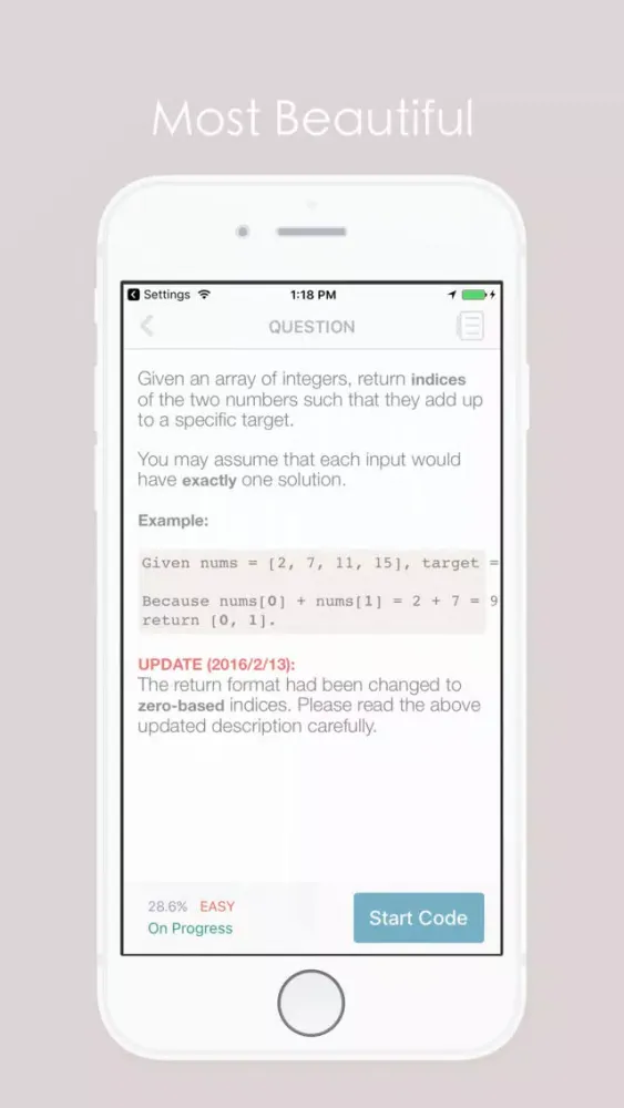 Tangkapan layar Hello Leetcode