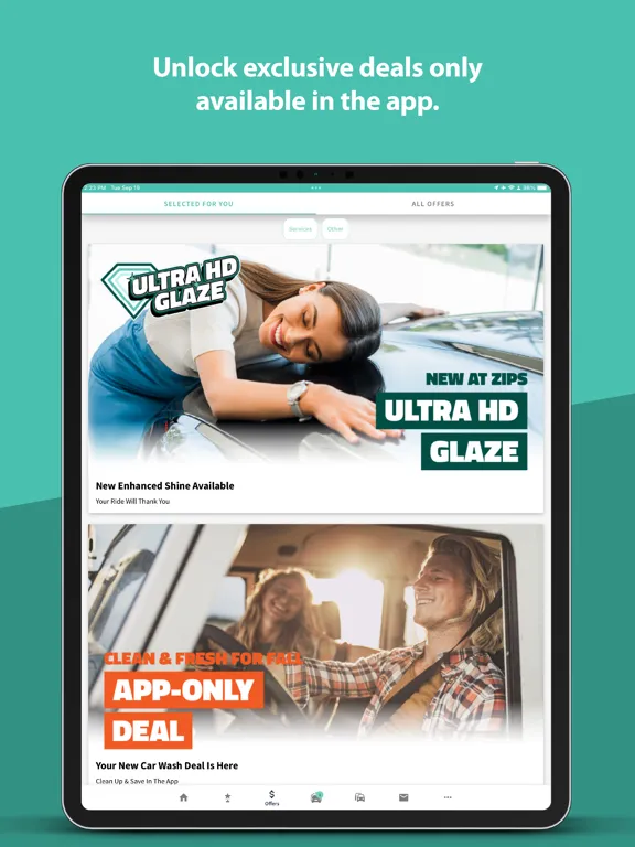 ZIPS Car Wash iPad 應用截圖