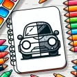 Cars Coloring book paint game