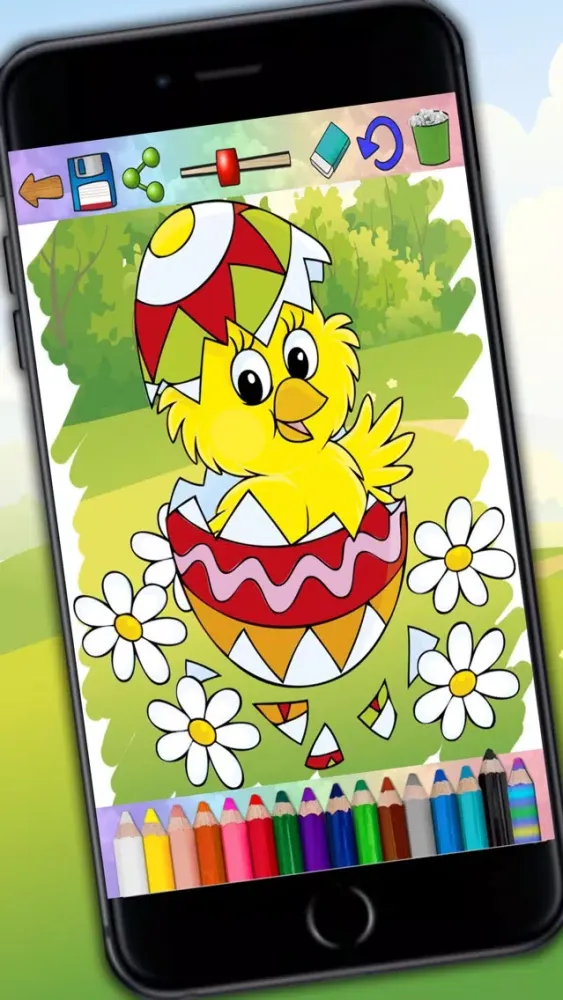 ภาพหน้าจอของ Paint Easter egg decorate & color bunnies - Pro