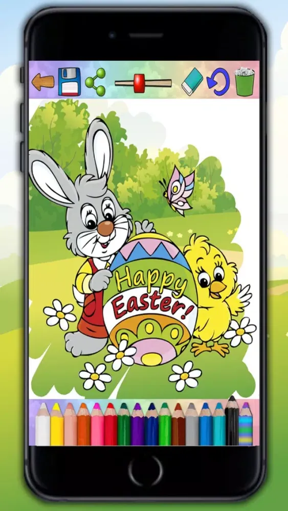 ภาพหน้าจอของ Paint Easter egg decorate & color bunnies - Pro