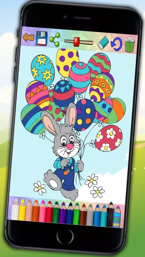 ภาพหน้าจอของ Paint Easter egg decorate & color bunnies - Pro