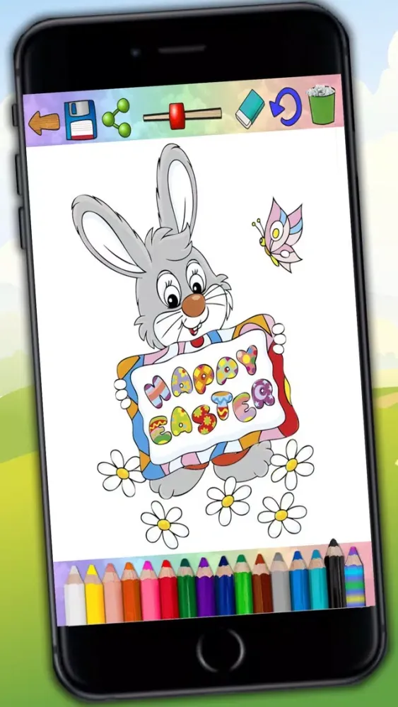 ภาพหน้าจอของ Paint Easter egg decorate & color bunnies - Pro