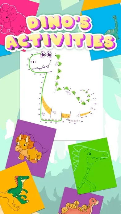 Connect and paint dinosaurs Screenshots