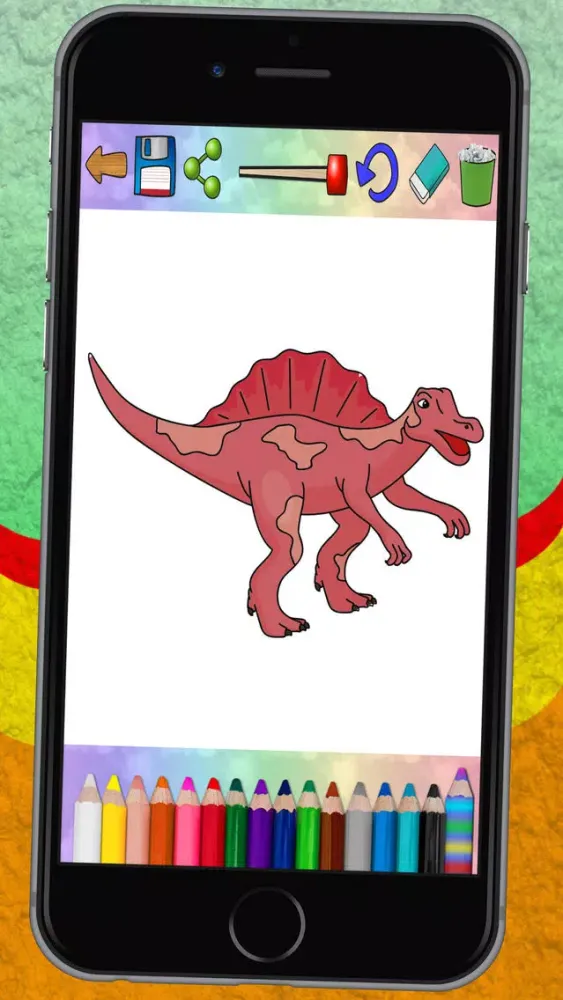 Captures d'écran de Connect dots and paint dinosaurs (dinos coloring book for kids) - Premium