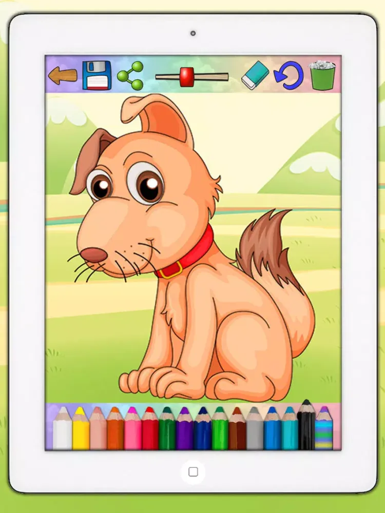 Coloring book paint dogs puppies educational games children - Premium iPad  स्क्रीनशॉट