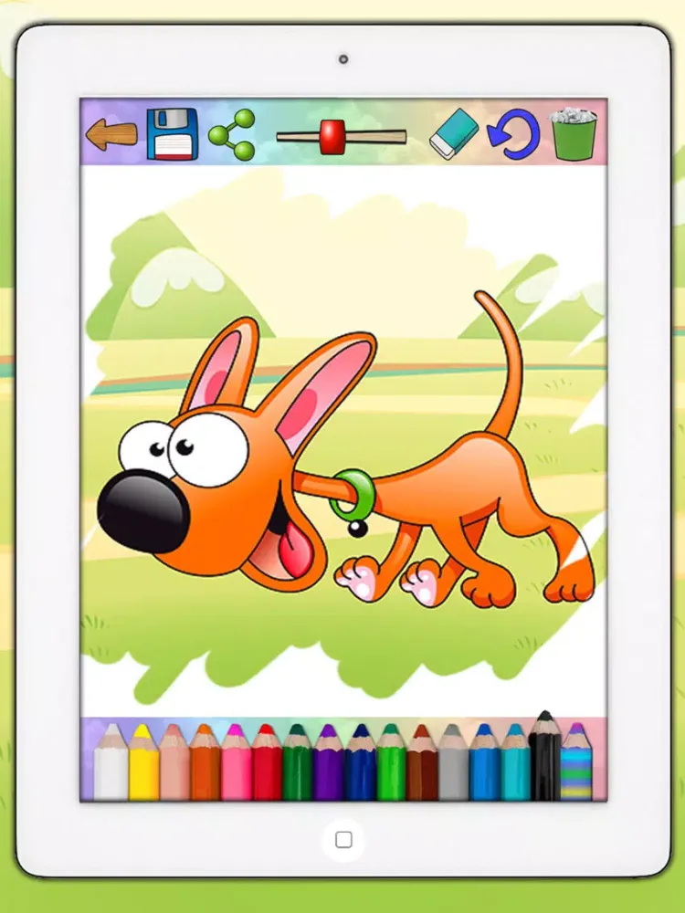 Coloring book paint dogs puppies educational games children - Premium iPad  स्क्रीनशॉट
