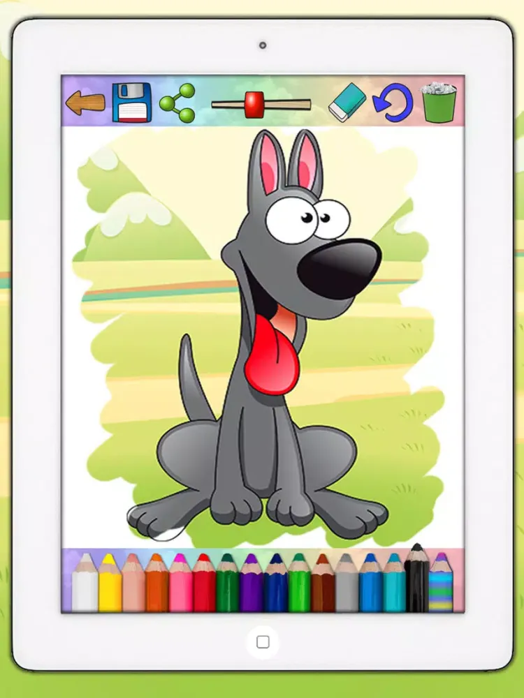 Coloring book paint dogs puppies educational games children - Premium iPad  स्क्रीनशॉट