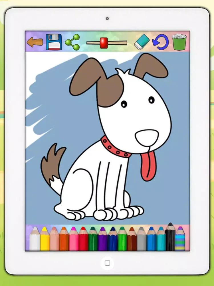 Coloring book paint dogs puppies educational games children - Premium iPad  स्क्रीनशॉट