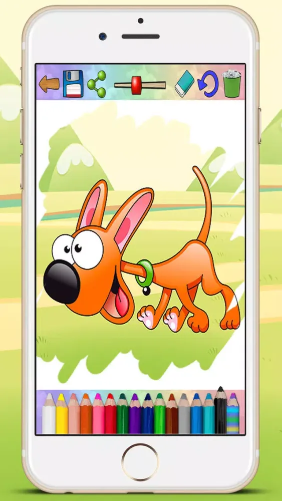 Coloring book paint dogs puppies educational games children - Premium स्क्रीनशॉट