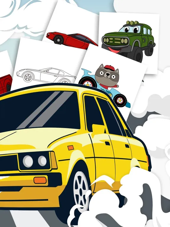Ảnh chụp màn hình của Cars Coloring Pages Games iPad 