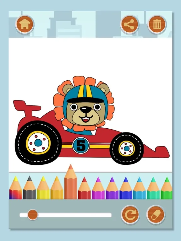Ảnh chụp màn hình của Cars Coloring Pages Games iPad 