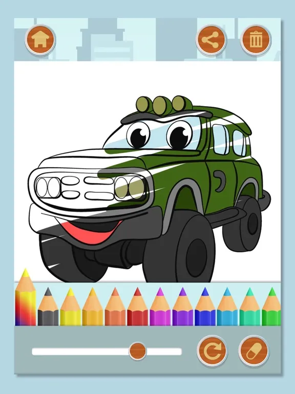 Ảnh chụp màn hình của Cars Coloring Pages Games iPad 